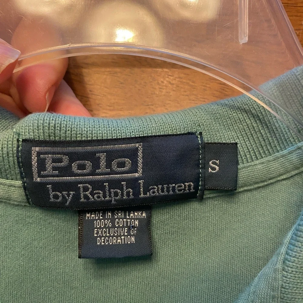Polo Ralph Lauren Men's Green Polo with Pink Pony Embroidery